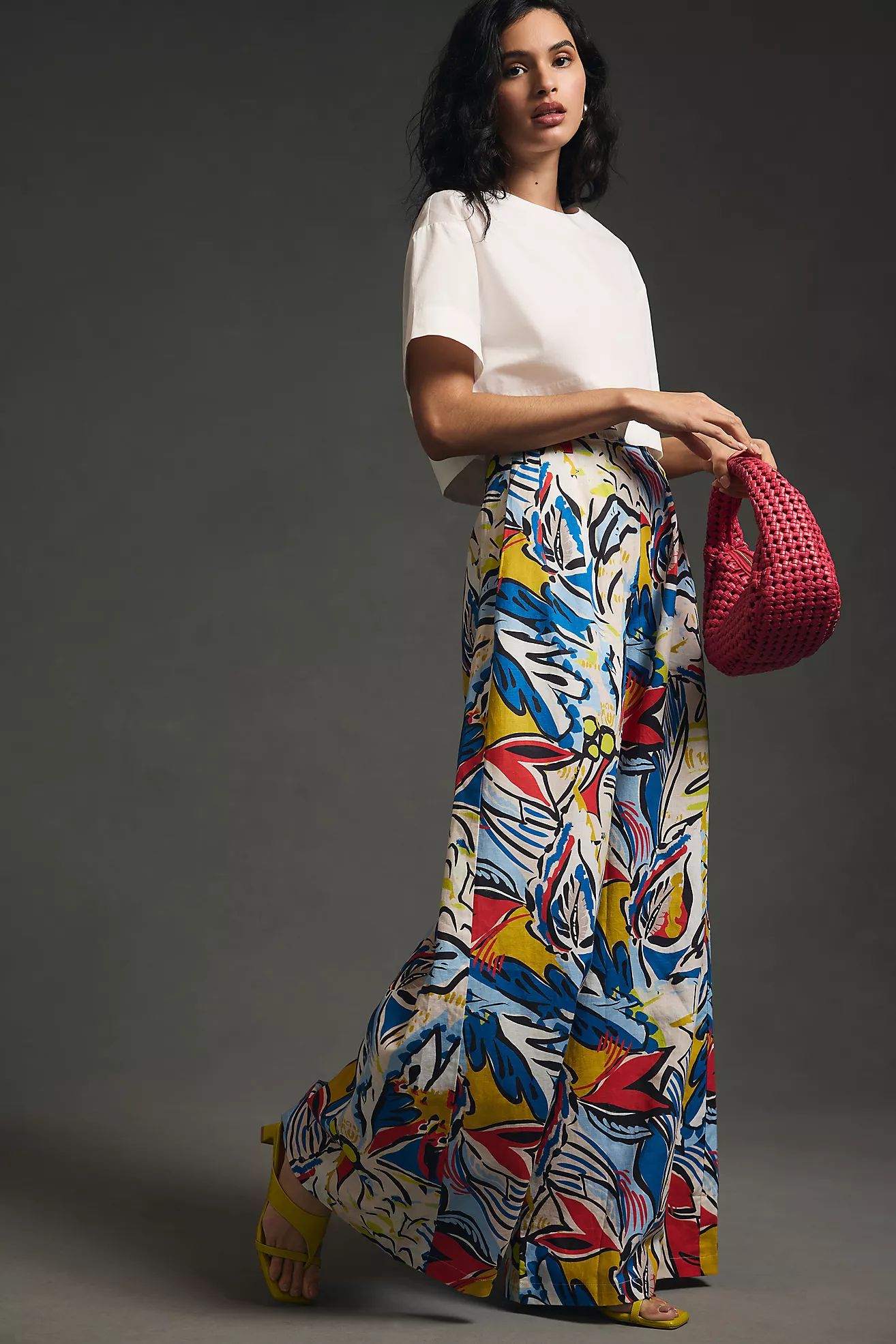 Corey Lynn Calter Printed Wide-Leg Pants | Anthropologie (US)