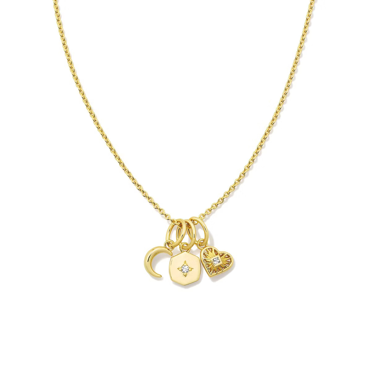 Kendra Scott Wrenly Charm Pendant Necklace - Gold | Target