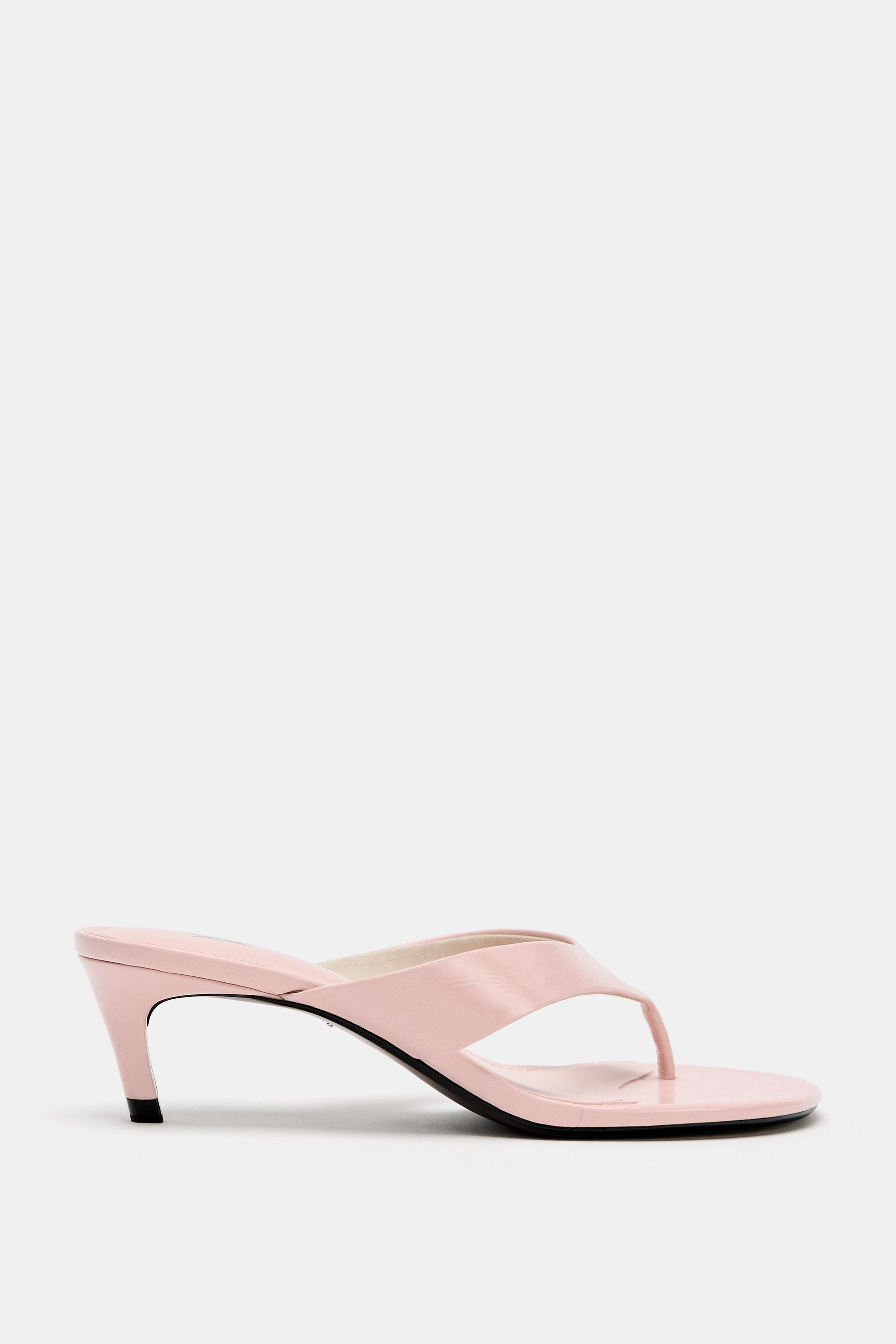 HEELED LEATHER SANDALS | Zara US