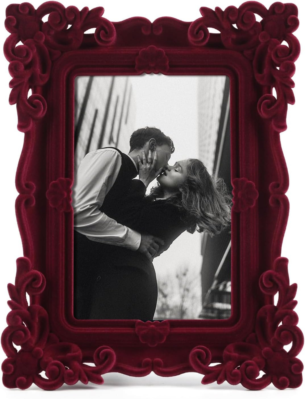 Old-fashioned 4x6 Decorative Picture Frame for Friend Photo,Wine Red | Amazon (US)