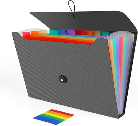 Expanding File Folder, Accordion File Organizer for Sorting Documents and Papers, 13 Pockets File... | Amazon (US)