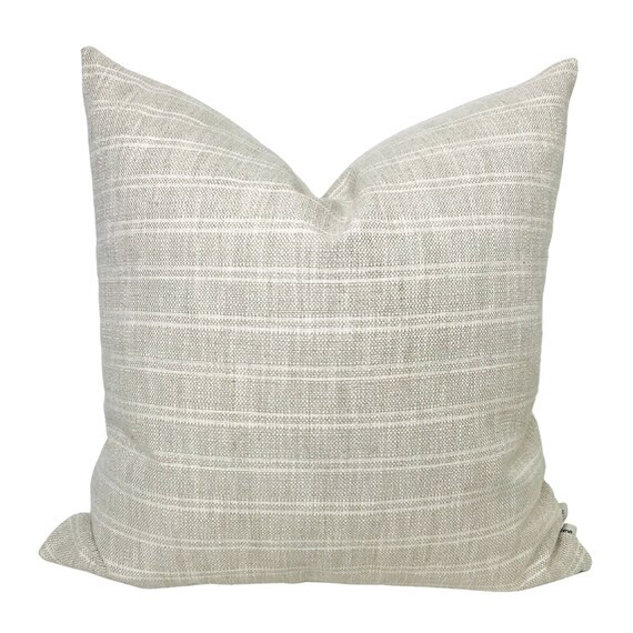 Gray Stipe Pillow Cover Textured Stripe Pillow Cover Gray | Etsy | Etsy (US)