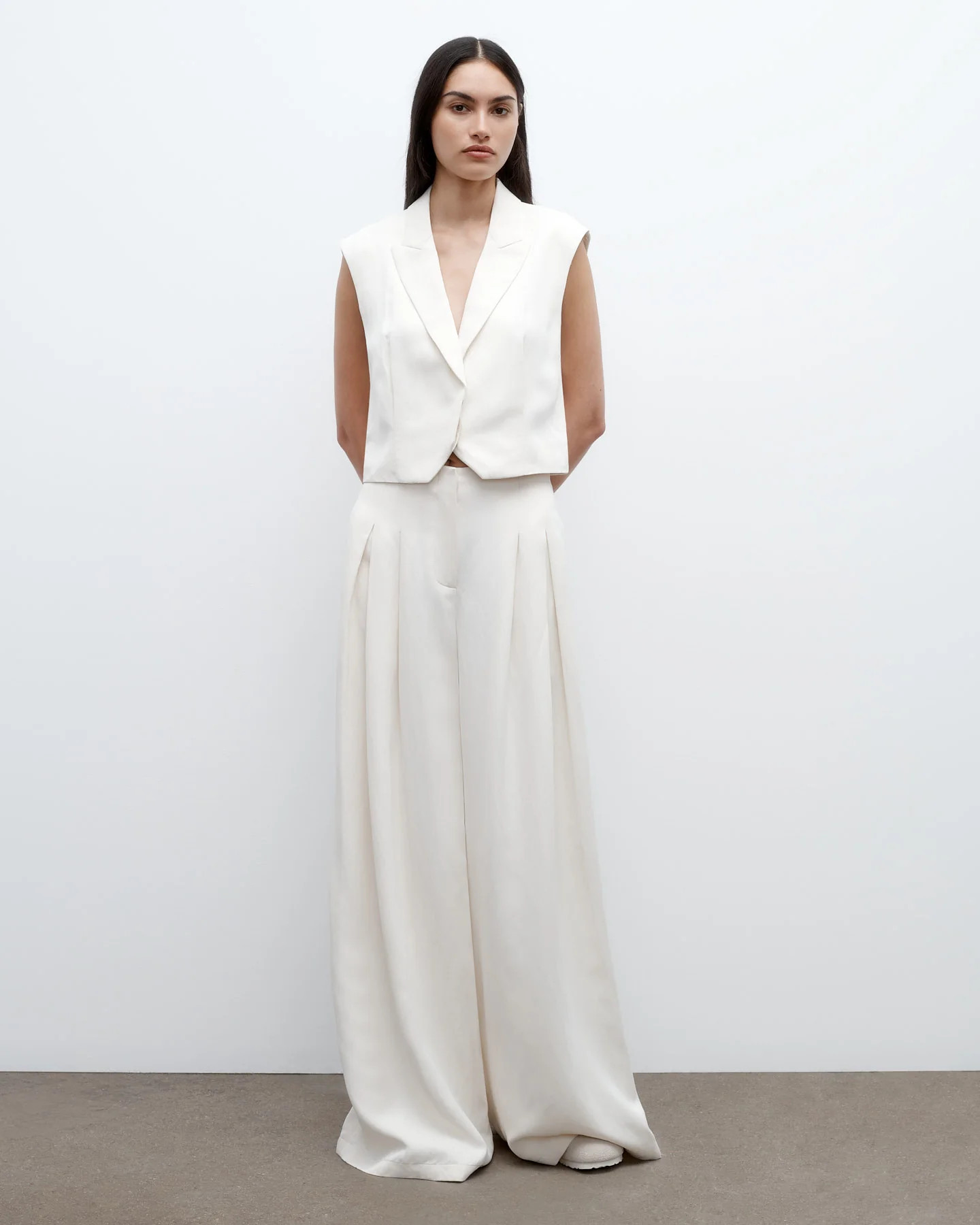 Drew Pant in Coated Viscose Linen | TWP