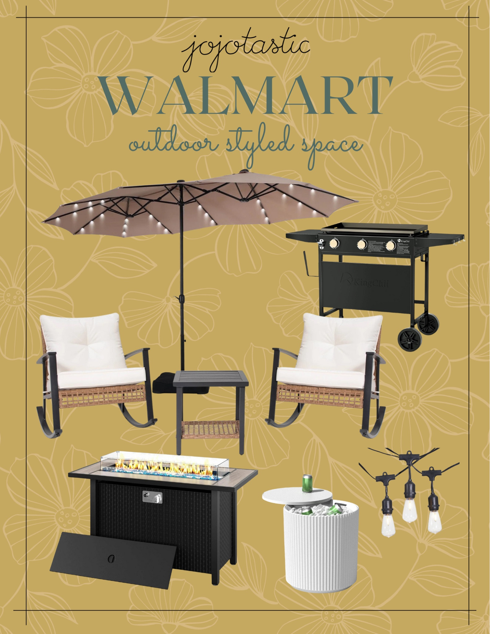 All of this stuff in this outdoor styled space is from Walmart! Such a cozy outdoor space for the fall season! 

#LTKHome #LTKStyleTip #LTKSeasonal