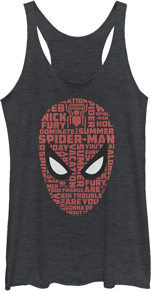 Marvel Spider Word Face Women's Racerback Tank Top | Amazon (US)