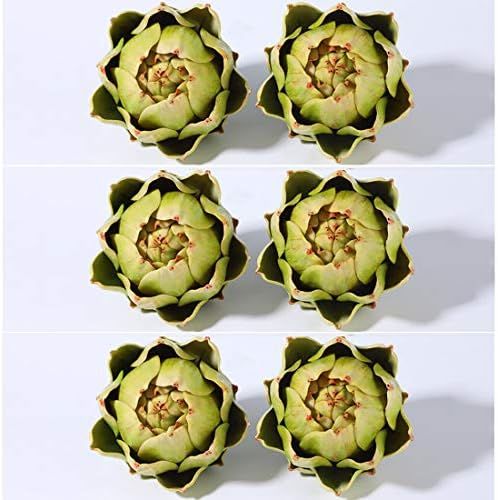 Large Green Artificial Artichoke Vegetables Fake Artichoke for Home Decor -Green（6pcs） | Amazon (US)