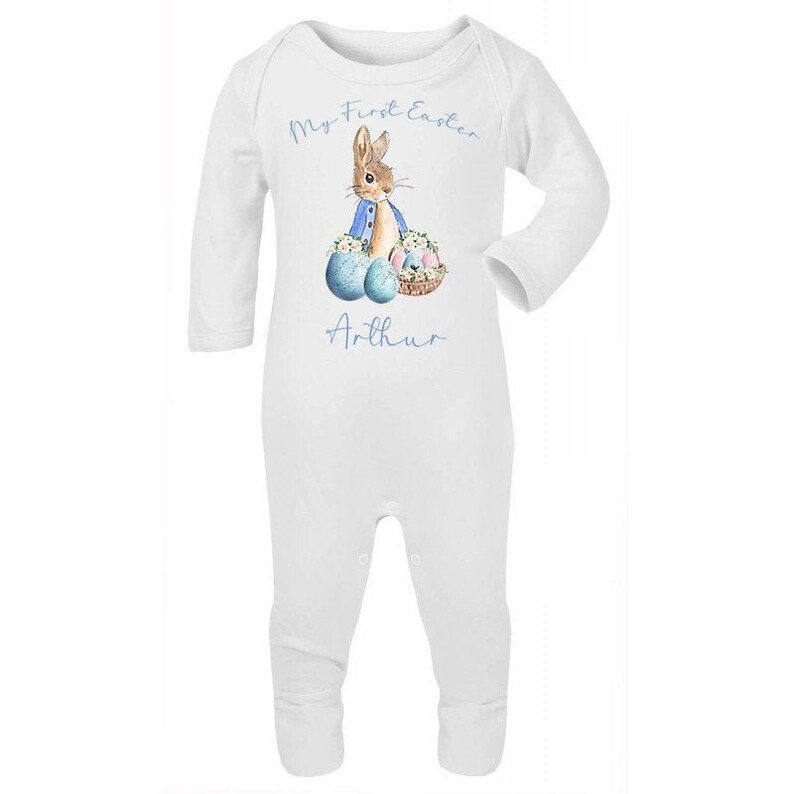 Baby Boys Personalised My First Easter Outfit, Peter Rabbit Baby Clothes,My First Easter Sleepsuit,M | Etsy (US)
