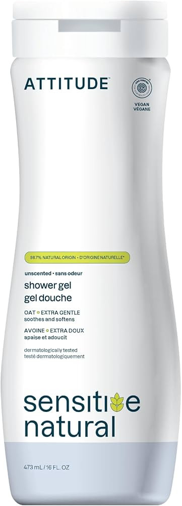 ATTITUDE Body Wash for Sensitive Skin with Oat, EWG Verified, Dermatologically Tested, Vegan, Ext... | Amazon (US)
