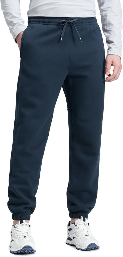 CRZ YOGA Cotton Fleece Lined Sweatpants for Men 30" - Classic Fit Casual Lounge Cozy Sweat Pants ... | Amazon (US)
