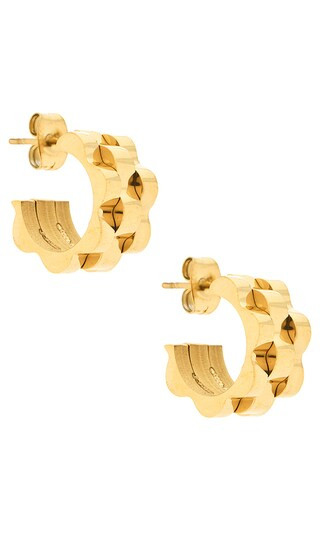 Rolly Baby Hoops in Gold | Revolve Clothing (Global)