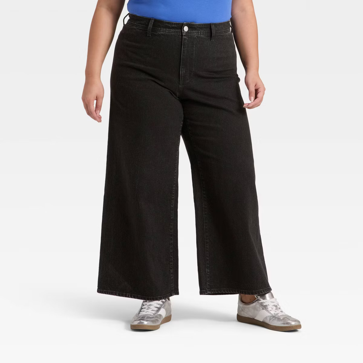 Women's High-Rise Sailor Wide Leg Ankle Jeans - Universal Thread™ Black | Target