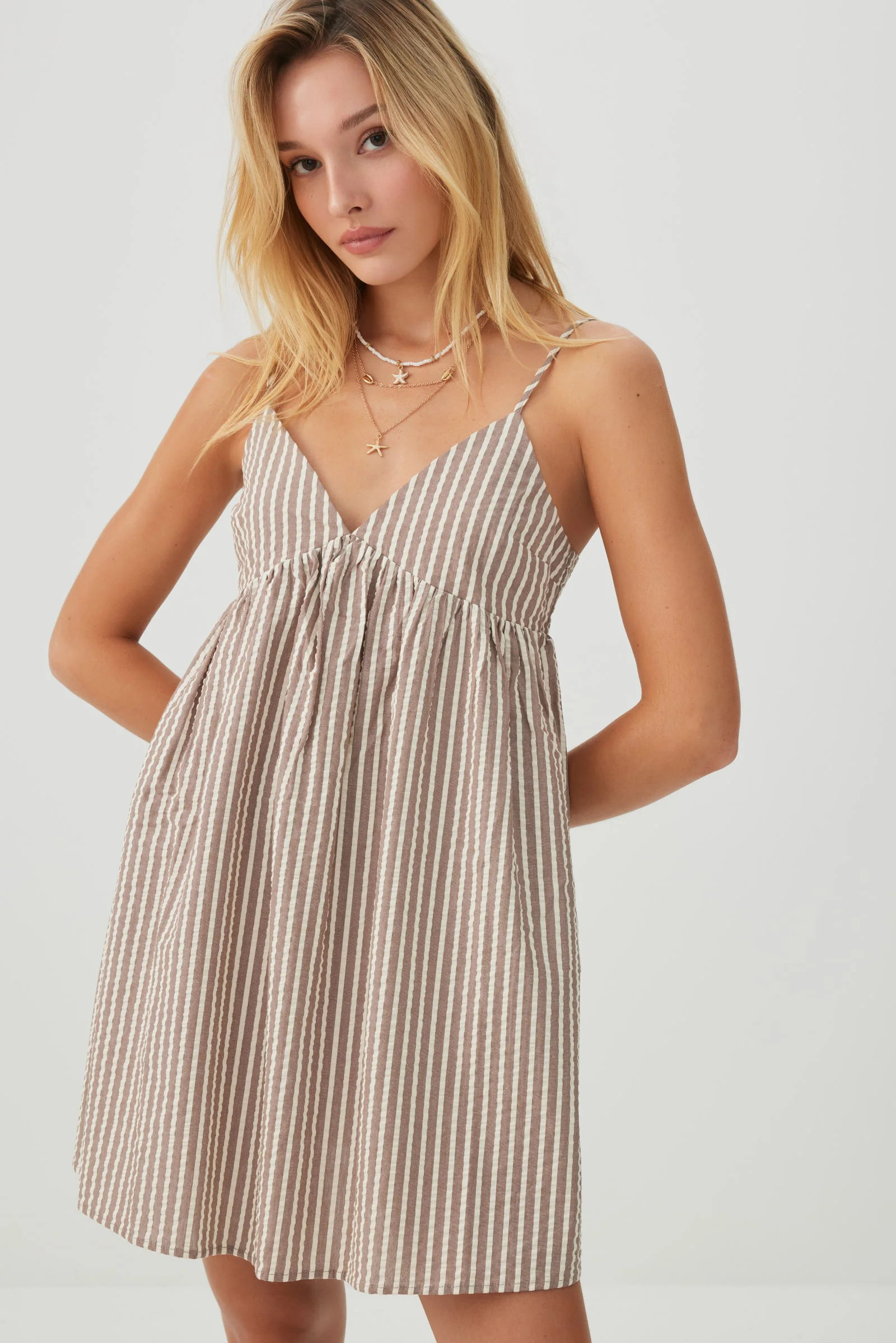 High Neck Smocked Midi Dress | Ardene
