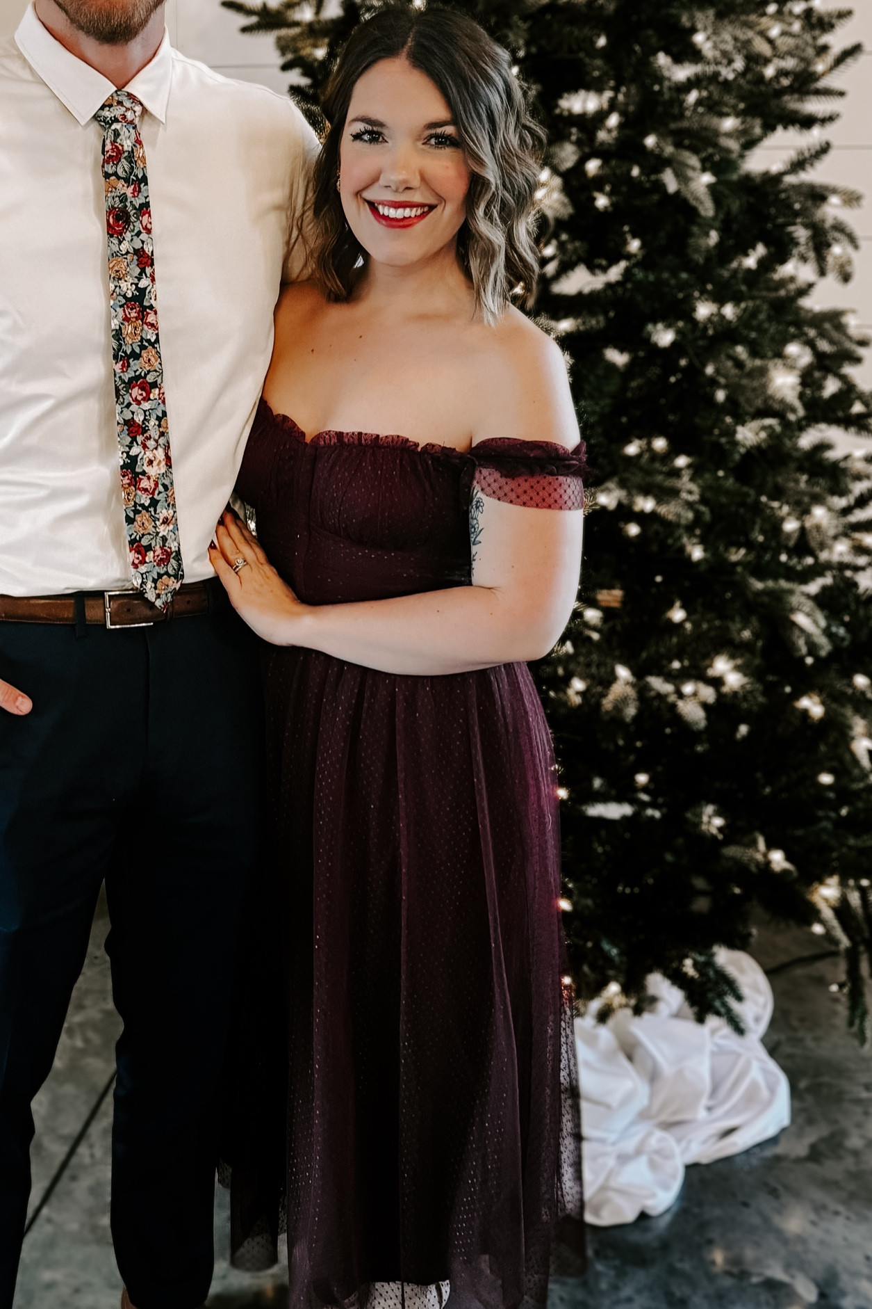 regal radiance burgundy tulle bustier midi dress Miss Circle Women Mabel Burgundy Drop Waist Layered Mesh Midi Puffy Dress with Bow