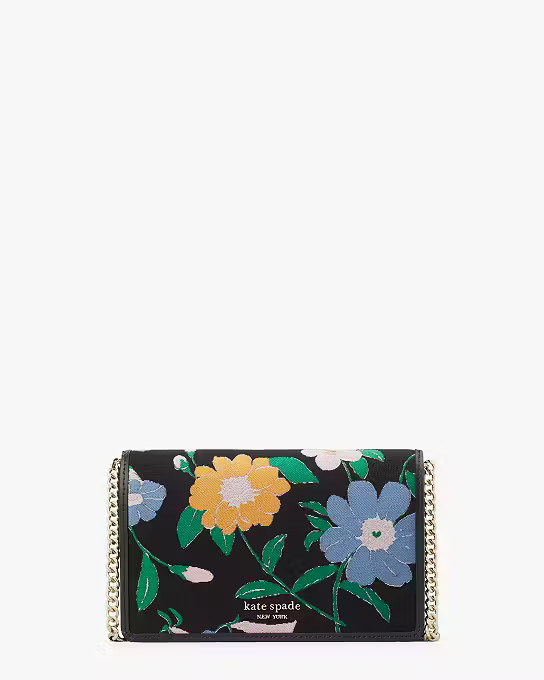Floral Jacquard Chain Wallet | Kate Spade (US)