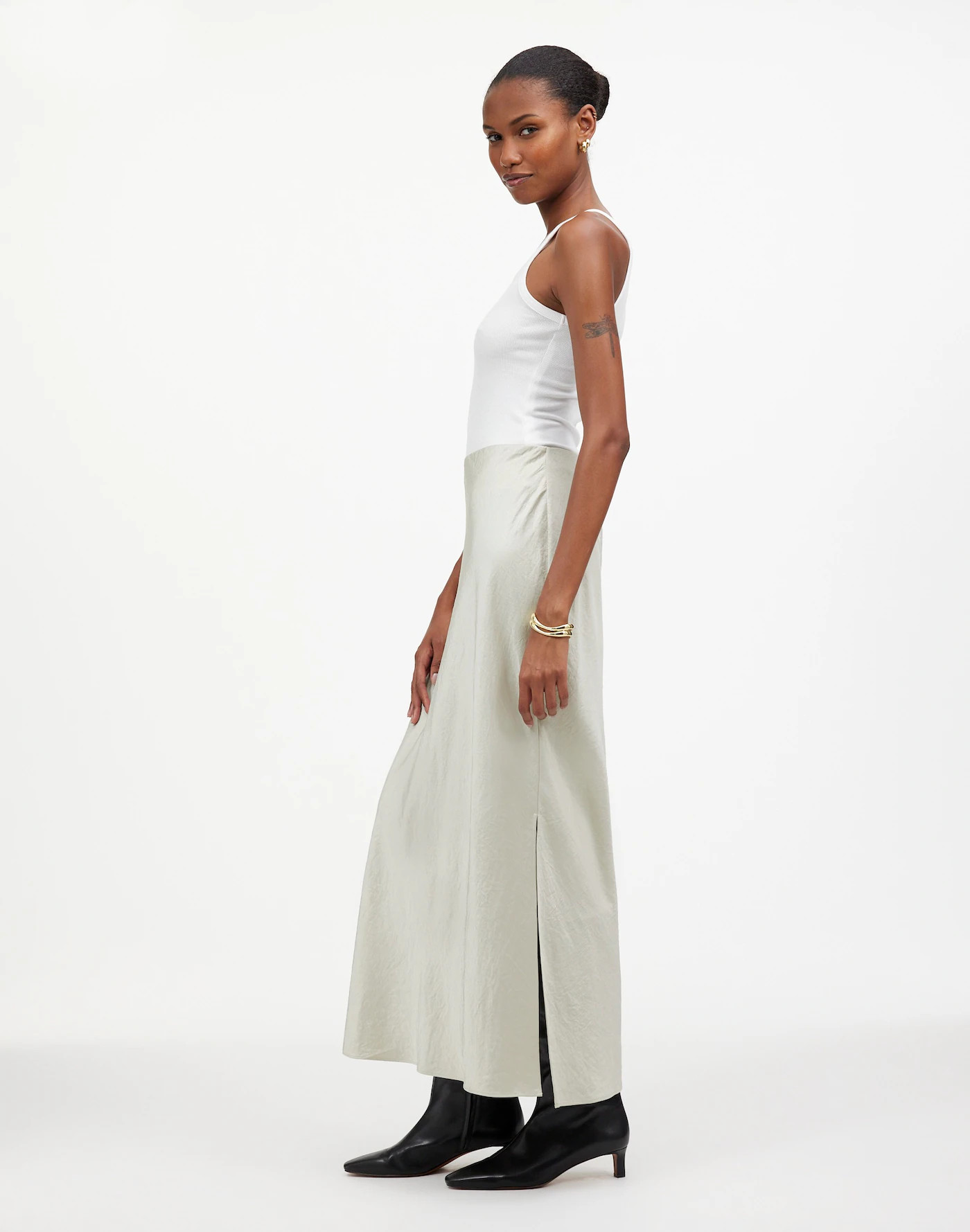 Satin Maxi Slip Skirt | Madewell | Madewell
