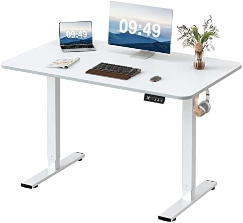 Furmax Electric Height Adjustable Standing Desk Large 48 inch Sit Stand up Desk Home Office Compu... | Amazon (US)