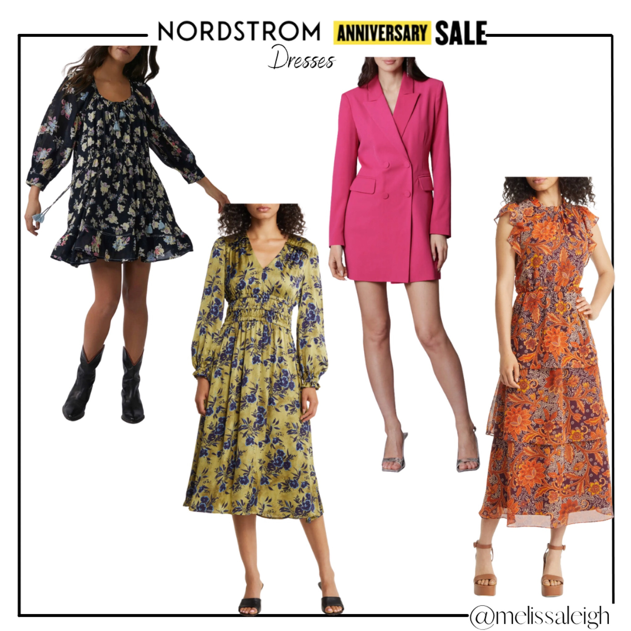 Nordstrom anniversary sale, Nordstrom, Nordstrom sale, n sale 2023, fall outfit, fall style, sale finds, fall fashion, fall work style, work outfit, fall wedding guest dress, pink blazer dress; floral dress, midi dress, tiered dress, flounce dress 

#LTKxNSale #LTKworkwear #LTKwedding