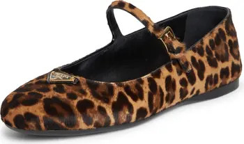 Prada Genuine Calf Hair Mary Jane Flat (Women) | Nordstrom | Nordstrom