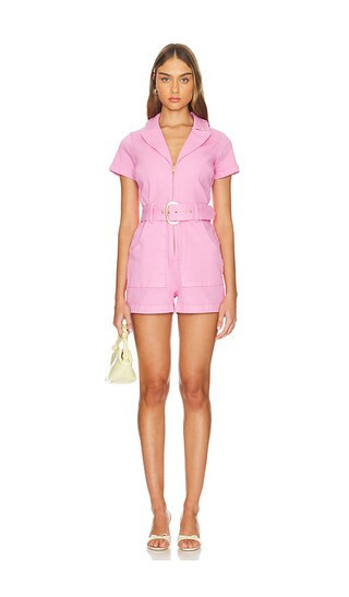 Show Me Your Mumu Outlaw Romper in Pink. - size L | Revolve Clothing (Global)