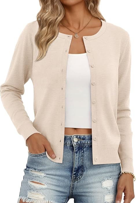 Trendy Queen Women's Lightweight Knit Cardigan | Amazon (US)
