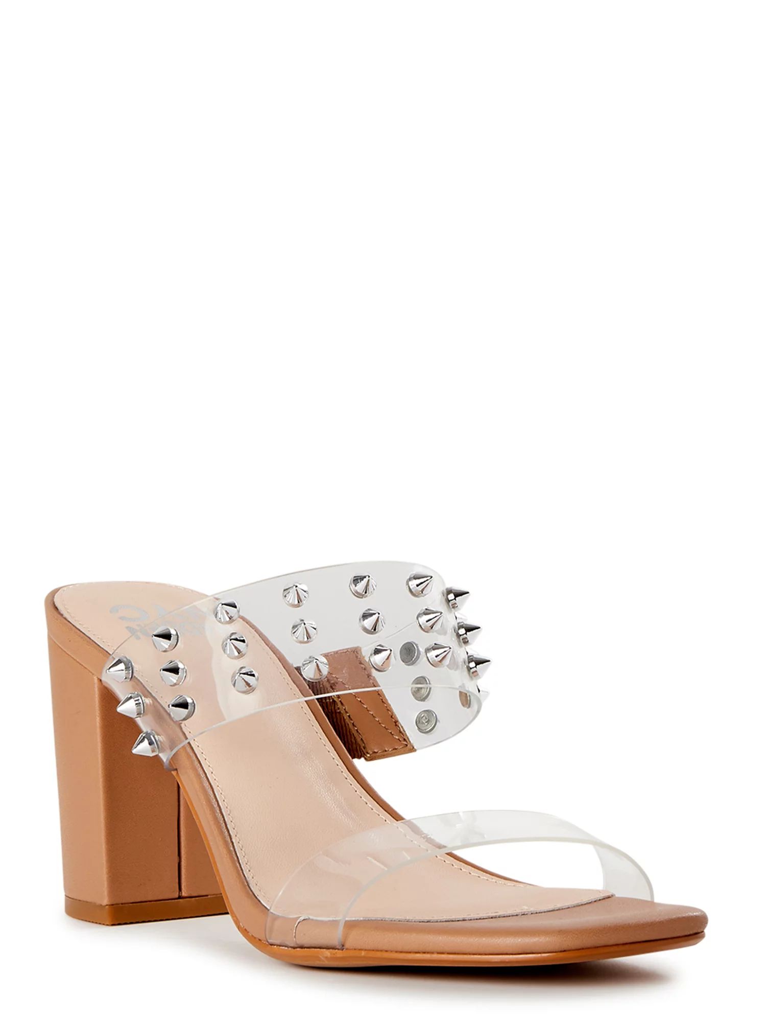 Madden NYC Women's Clear Band Studded Sandals | Walmart (US)