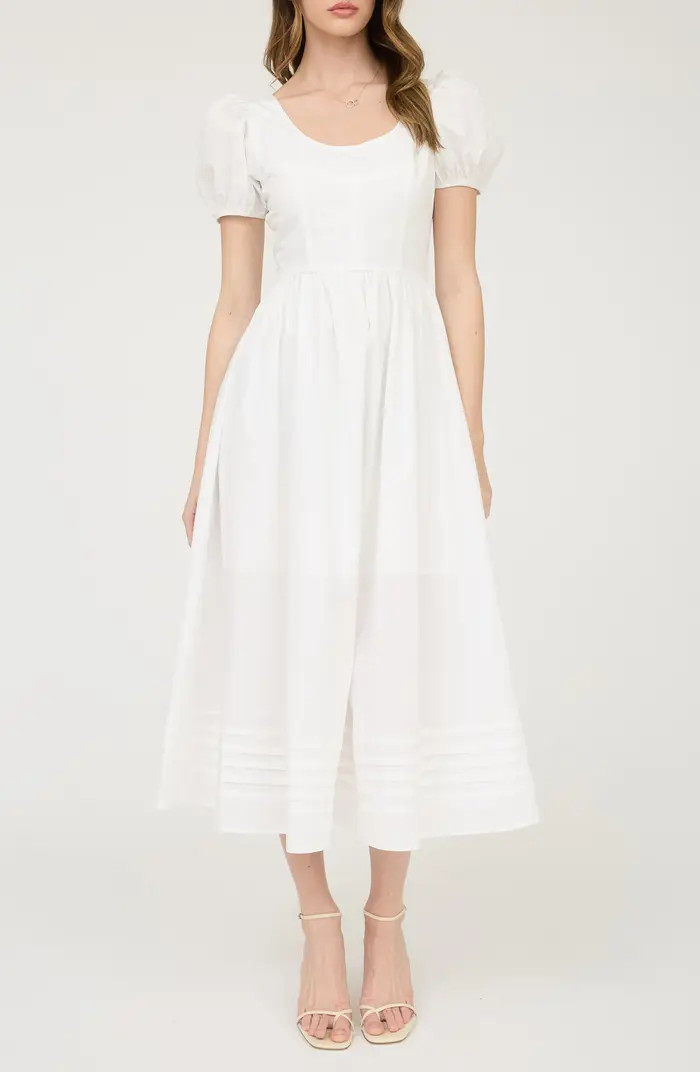 Blu Pepper Puff Sleeve Midi Dress | Nordstromrack | Nordstrom Rack