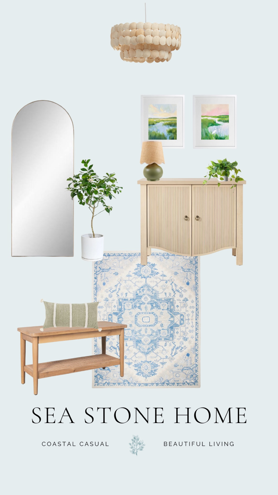 Coastal, inviting entryway! 



#LTKHome #LTKSeasonal