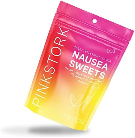 Pink Stork Nausea Sweets: Lite Peppermint, Organic Hard Candy, Nausea Relief + Morning Sickness Reli | Amazon (US)