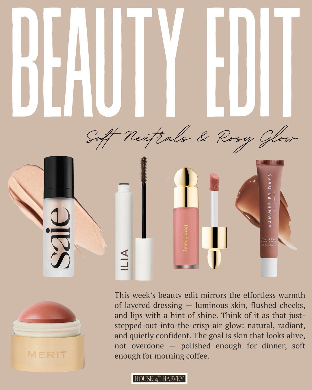 BEAUTY EDIT—soft neutrals and rosy glow! I found the best beauty picks for a warm layered look that is perfect for fall! I have a lipgloss, glowy blush, mascara, highlighter and cream blush that I love! All of these makeup items are linked ⬆️ 

#ltkcreator #ltkfinds #ltkwatchnow #beauty #sephora #makeup #beautypicks #grwm #blush #highlighter #mascara #fall #fallfinds 

#LTKStyleTip #LTKHoliday #LTKBeauty