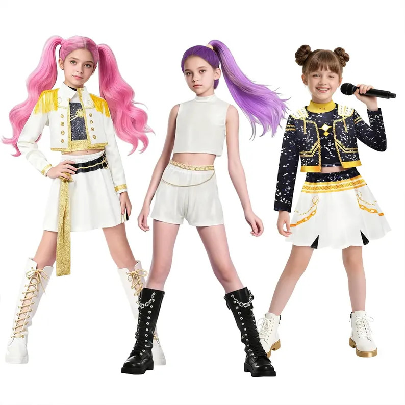 K-pop Demon Kids Cosplay Costume, Halloween Concert Costume, K-pop Party Costume,zoey Rumi Mira C... | Etsy (US)