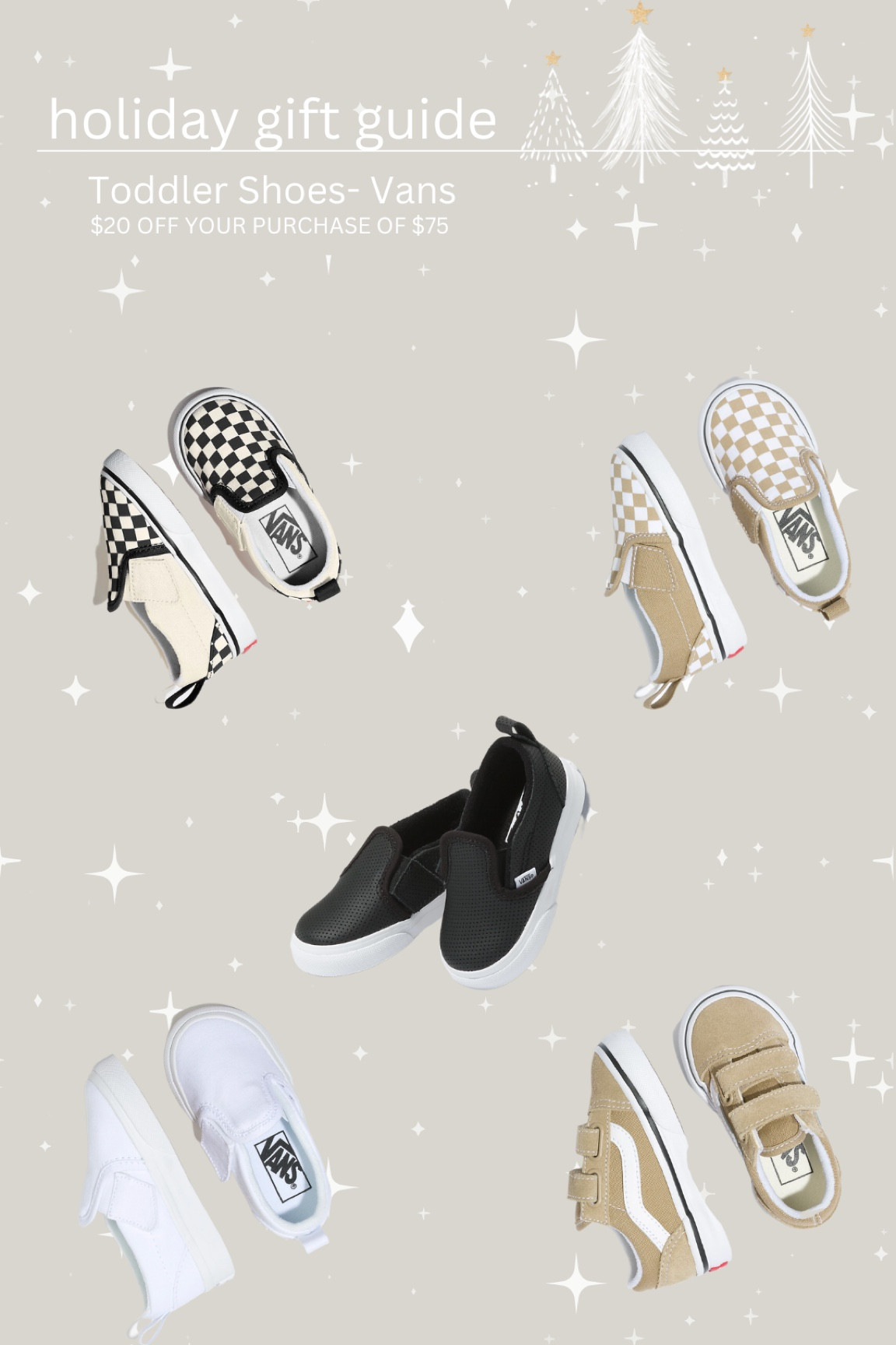 Toddler Vans we love!!! So easy to style & such a classic style🤍

Would make a great Christmas gift or just a great time to size up!

#LTKkids #LTKGiftGuide #LTKshoecrush