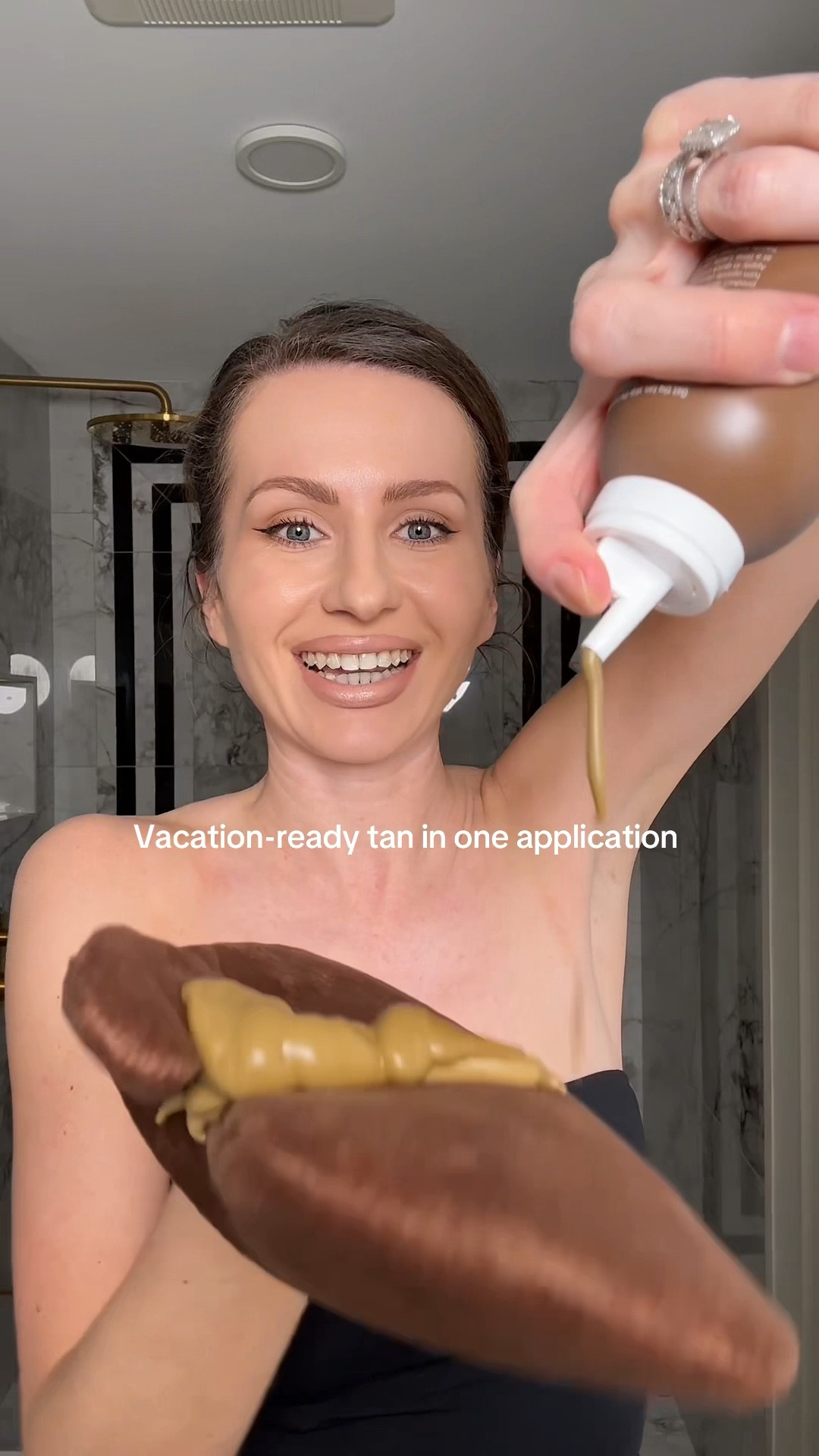 Needed a deep vacation tan FAST and this mousse understood the assignment. No streaks, no patchiness, no weird fake tan smell. #selftan #selftanning 

#LTKBeauty