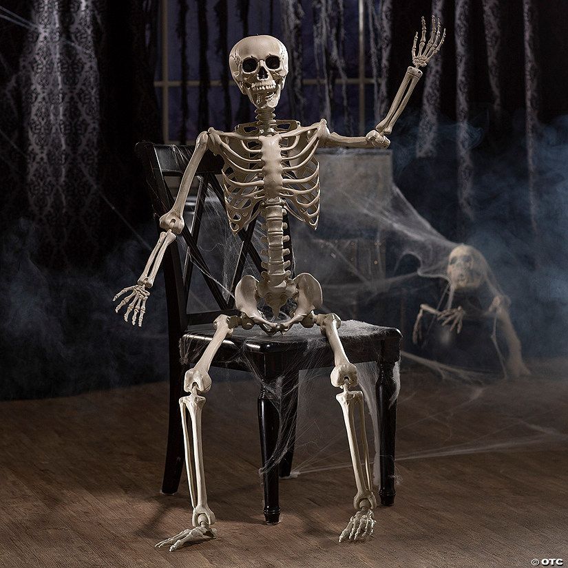 5 Ft. Life-Size Posable Skeleton Halloween Decoration | Oriental Trading Company