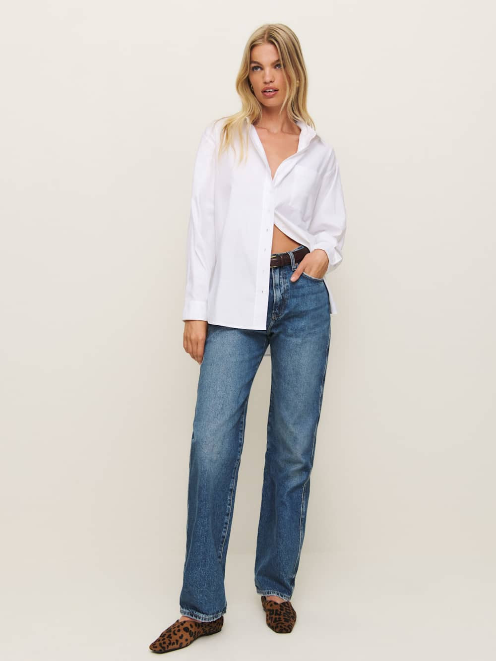Eli Oversized Shirt | Reformation (Global)