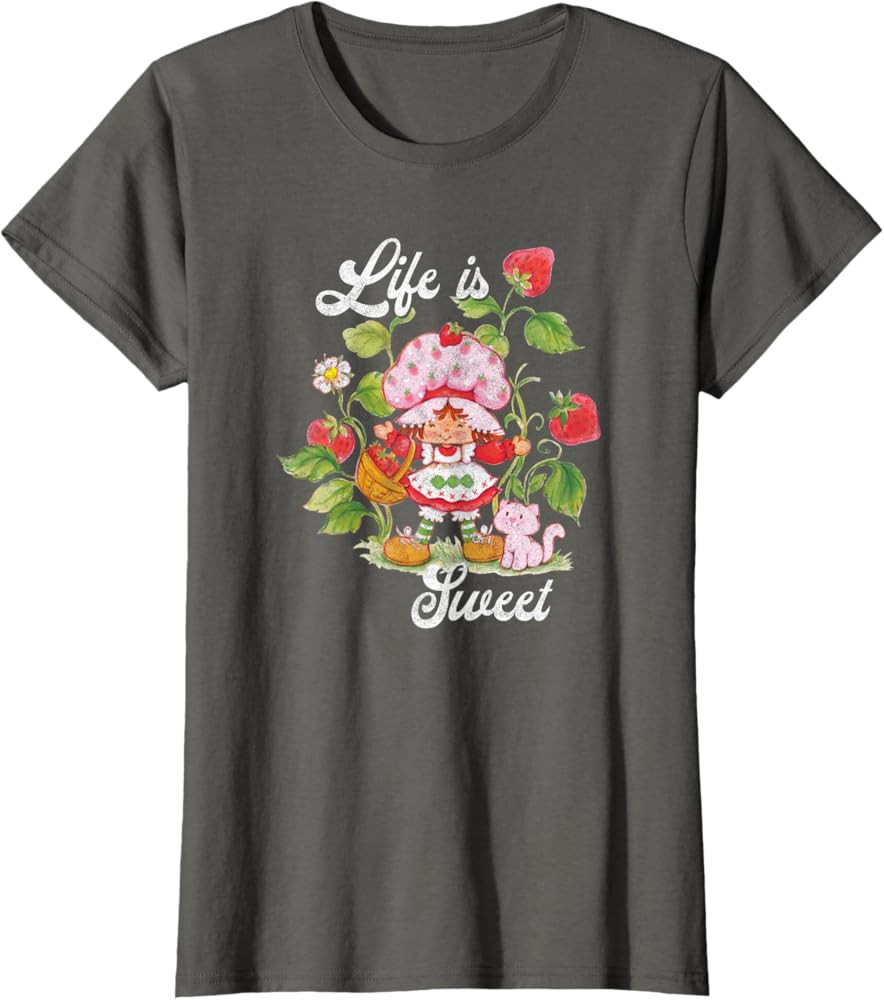 Strawberry Shortcake Life Is Sweet Vintage Berry Garden T-Shirt | Amazon (US)