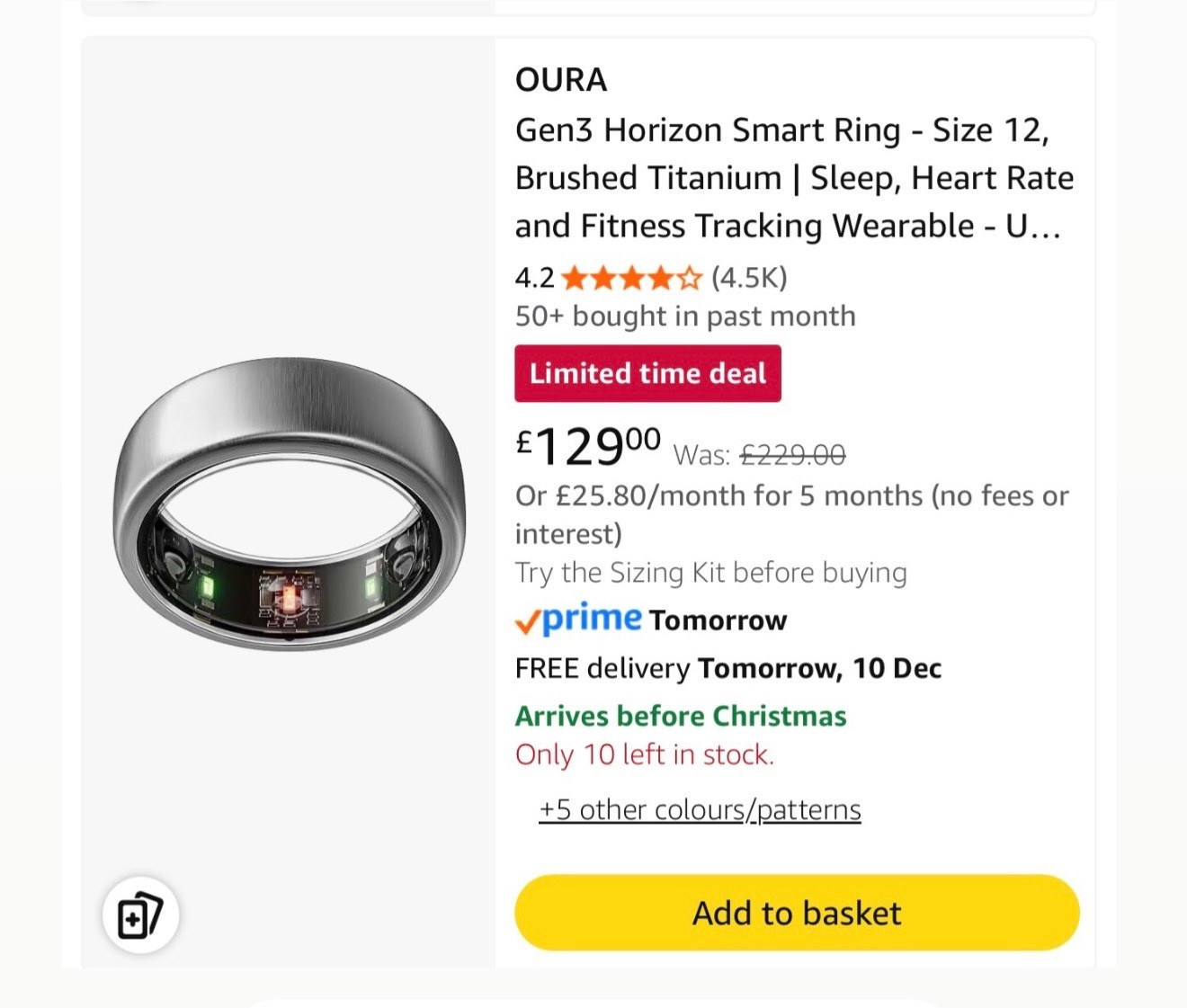 The Oura ring I have is on an insane discount!! Never seen it this cheap before!! It is the silver one but for that price I’d get it! I paid £300 for mine!! I wouldn’t be without my Oura ring the sleep tracking is truly the best!! They have so many amazing benefits & I personally think they are so accurate!! 🤍🤍 
AD @amazonuk



#LTKuk #LTKeurope #LTKfitness