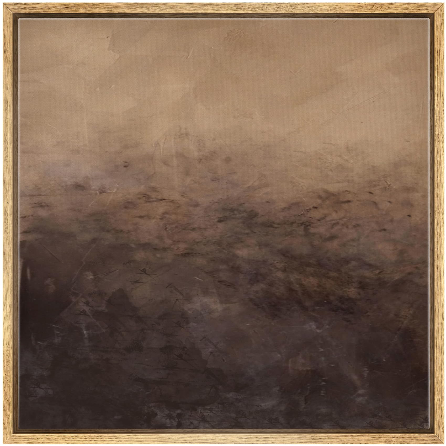 SIGNWIN Framed Canvas Print Wall Art Moody Brown Abstract Landscape Illustrations Modern Art Deco... | Amazon (US)