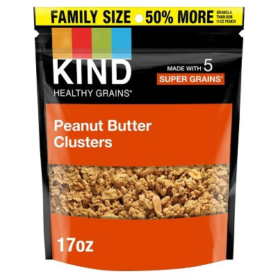 KIND Peanut Butter Whole Grain Clusters Granola - 17oz | Target