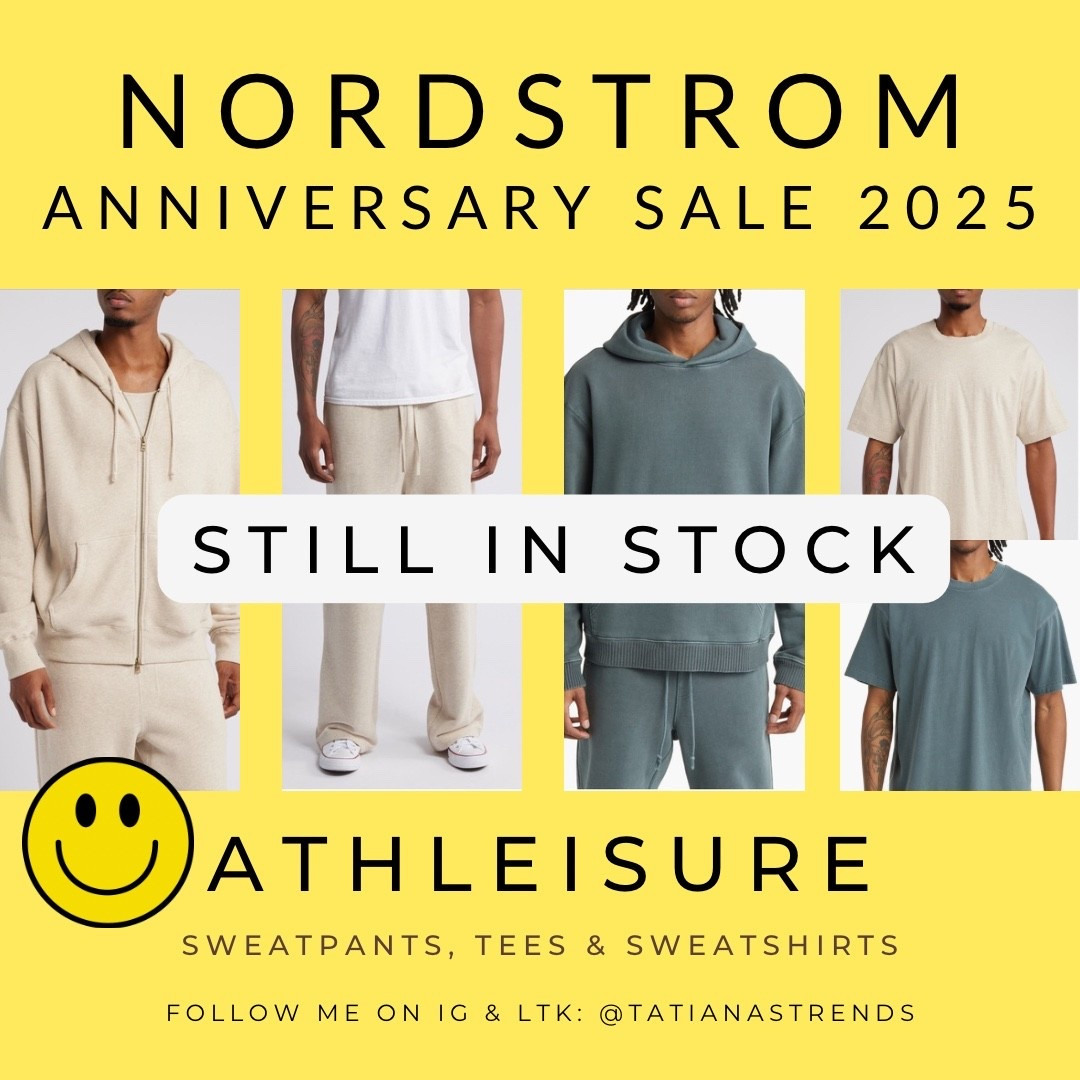 MUST HAVES UNDER $60!! 💛 I purchased the sweatpants, sweatshirt, and zip-up hoodie in Vintage Slate for my hubby, but I love that I can wear them, too. I may have already laid claim to the Crewneck sweatshirt. 😉 Seriously the coziest athleisure and love both color ways. Thinking I’ll grab the sets in Oatmeal for him, too! #athleisure #forhim #nsale #nordstrom #anniversarysale #nordstromanniversarysale #menswear #mensathleisure #sweatpants #cozy #sweatshirts #mensbasics

#LTKFindsUnder50 #LTKActive #LTKSaleAlert