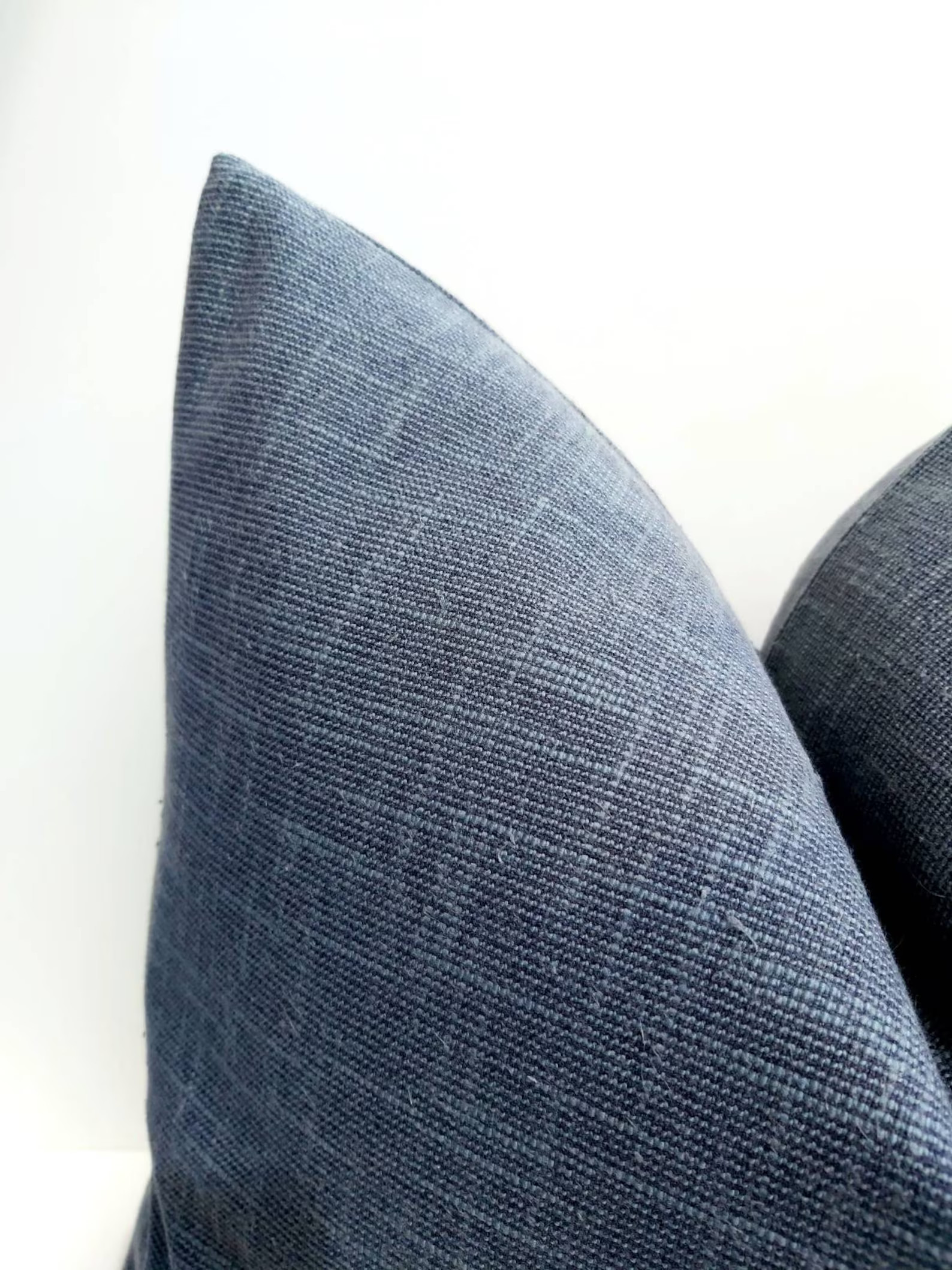 Blue Mudcloth Pillow Cover Blue Modern Farmhouse Pillow Modern Boho Pillow Blue Cotton Linen Pill... | Etsy (US)