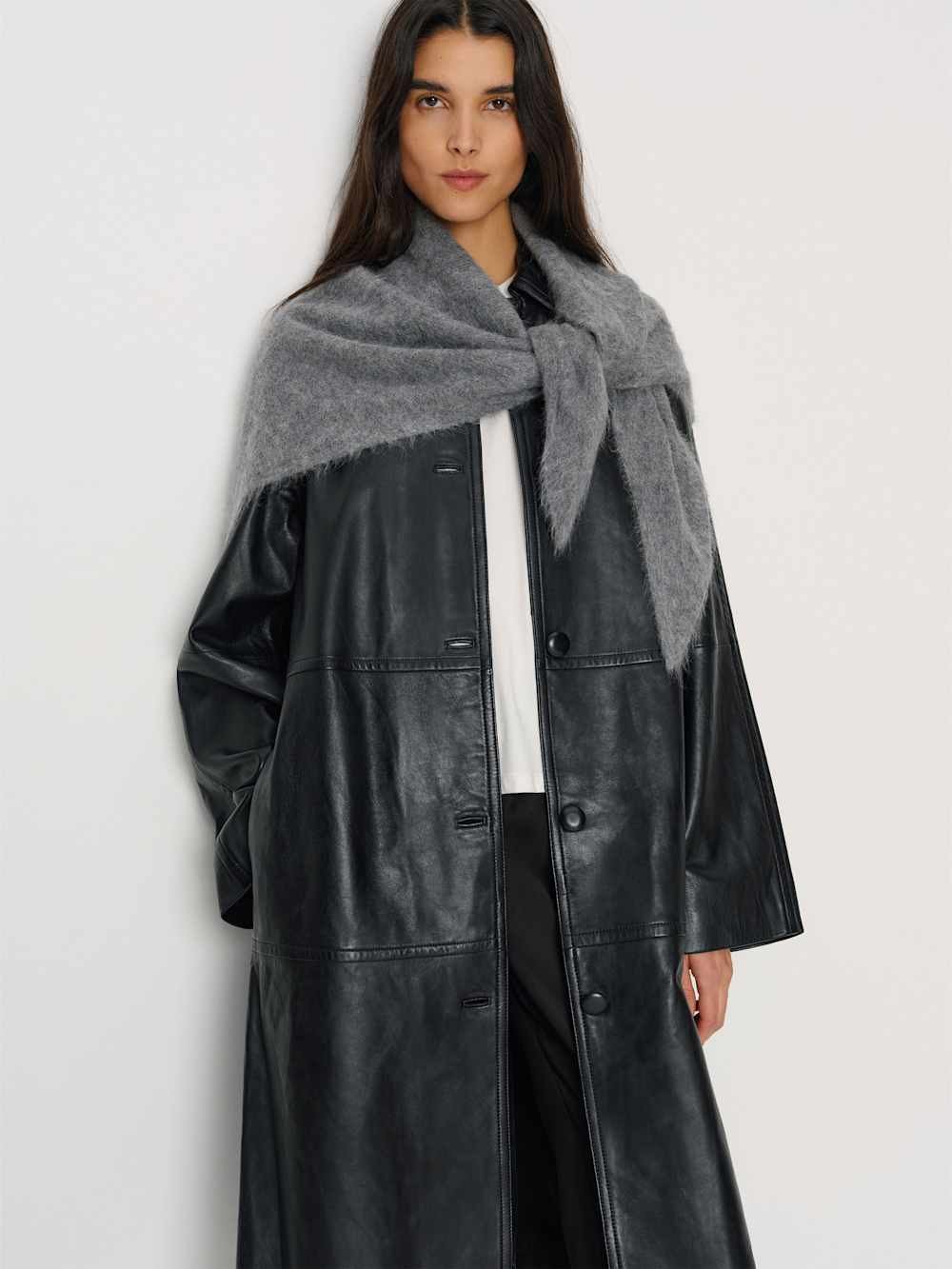 Emma Cashmere Alpaca Triangle Scarf | Reformation (Global)