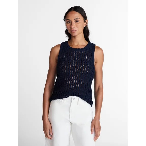 Time and Tru Woman's Sweater Tank, Sizes XS-XXXL | Walmart (US)