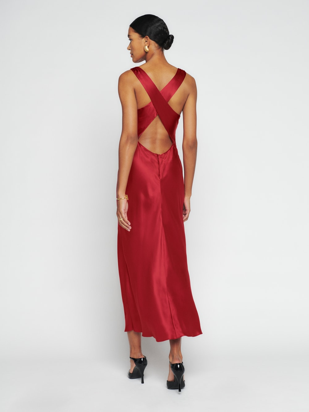 Casette Silk Dress | Reformation (Global)