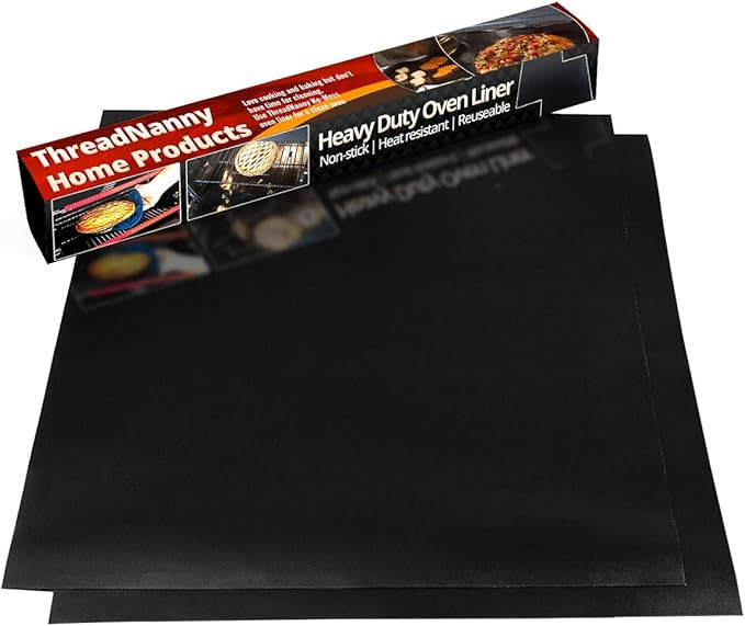 Amazon.com: 2 Pack Large Thick Heavy Duty Non Stick Teflon Oven Liners Mat, 17"x 25" BPA and PFOA... | Amazon (US)