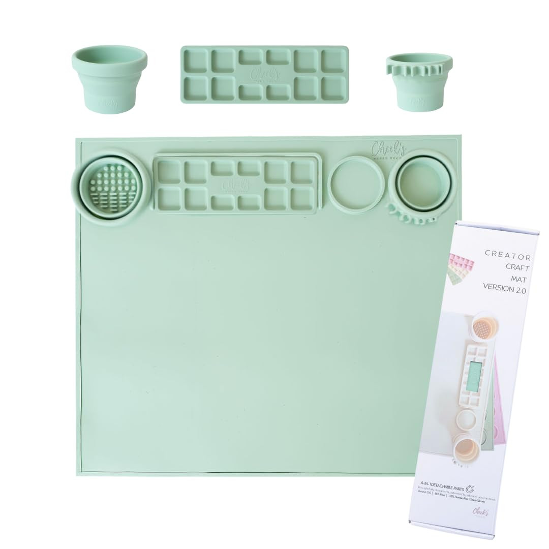 Silicone Craft Mat for Kids Painting – Creator Craft Mat V2.0 with Magnetic Palette and Dual Wa... | Amazon (US)