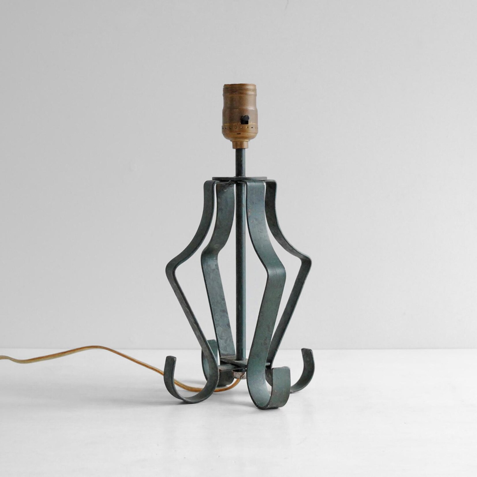 Vintage Wrought Iron Table Lamp - Etsy | Etsy (US)