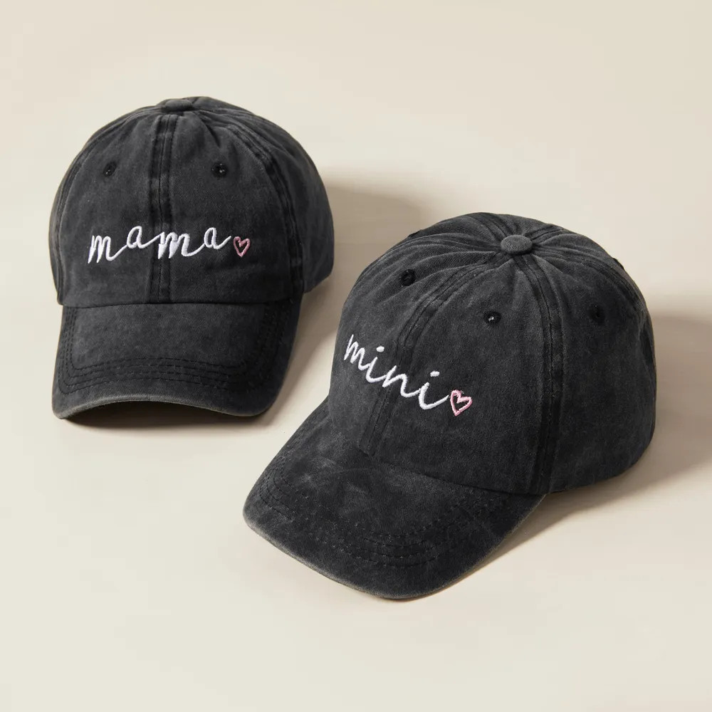 Family Matching Letter Print Baseball Caps | PatPat