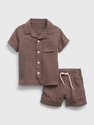 Baby Crinkle Gauze Outfit Set | Gap (US)