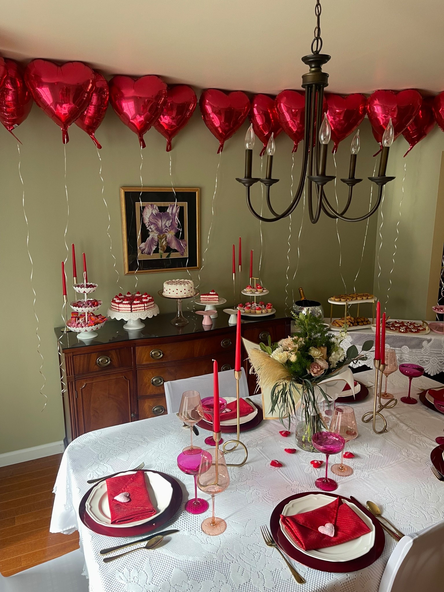 Everything you need for your upcoming Galentines or valentines party!