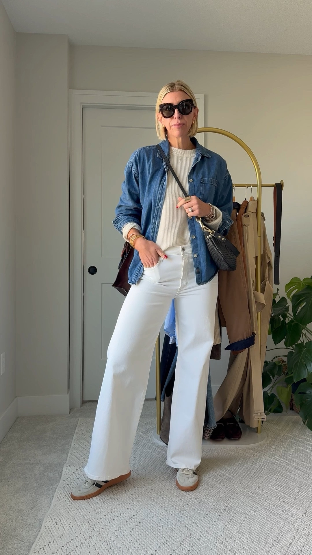 Fall capsule outfit: Casual errands → elevated, not sloppy

I linked a similar denim shirt to mine below. I love the oversize fit. Wearing my true to size 28 in these incredibly soft and comfortable white wide leg jeans. 

#LTKOver40 #LTKStyleTip #LTKSeasonal
